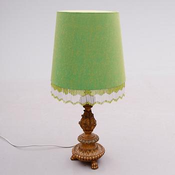 BORDSLAMPA, barockstil, 1900-talets mitt.