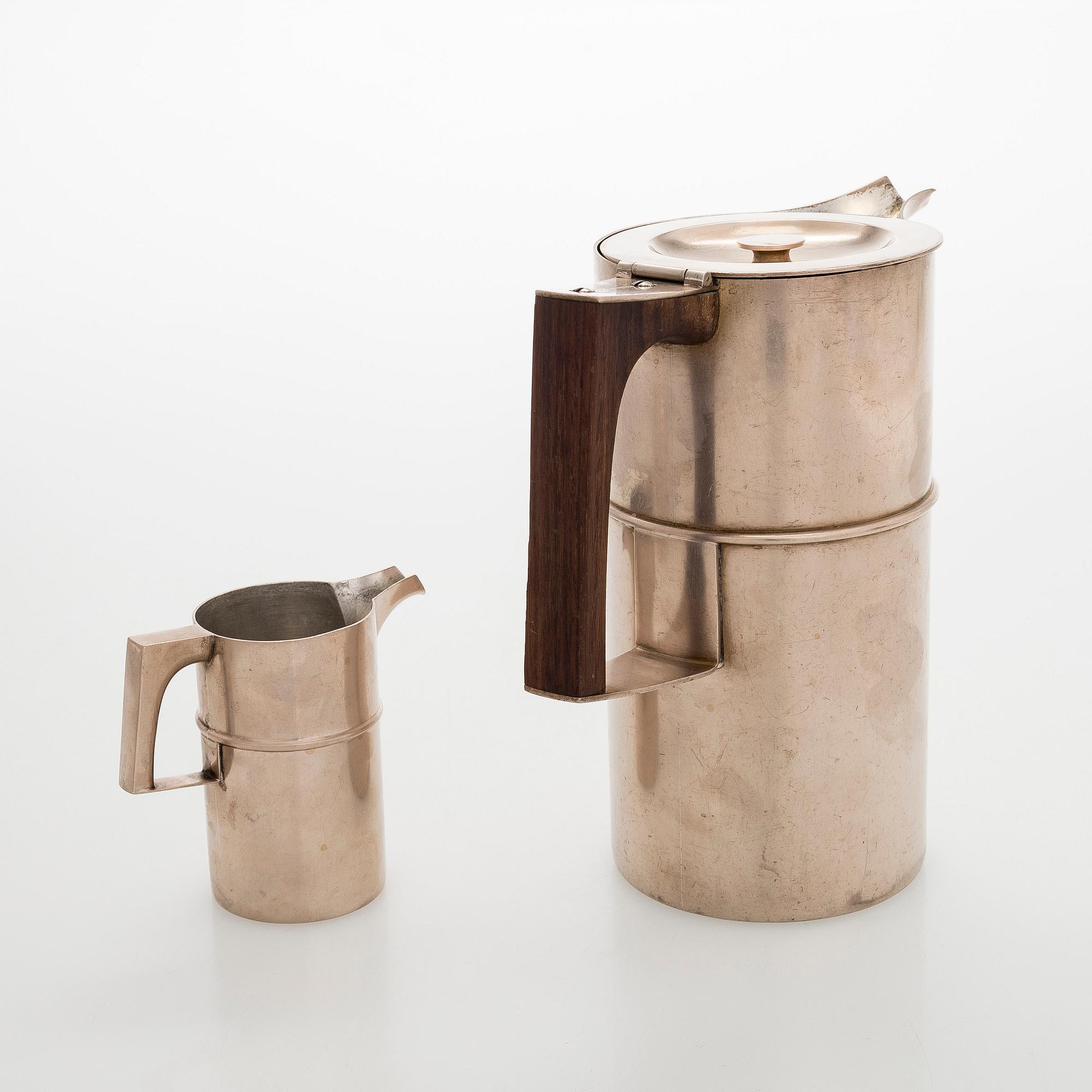 Tapio Wirkkala, A 3-piece serving ware "Cumulus" made to order for Finnair, Kultakeskus (Hopeakeskus). Designed in 1968.