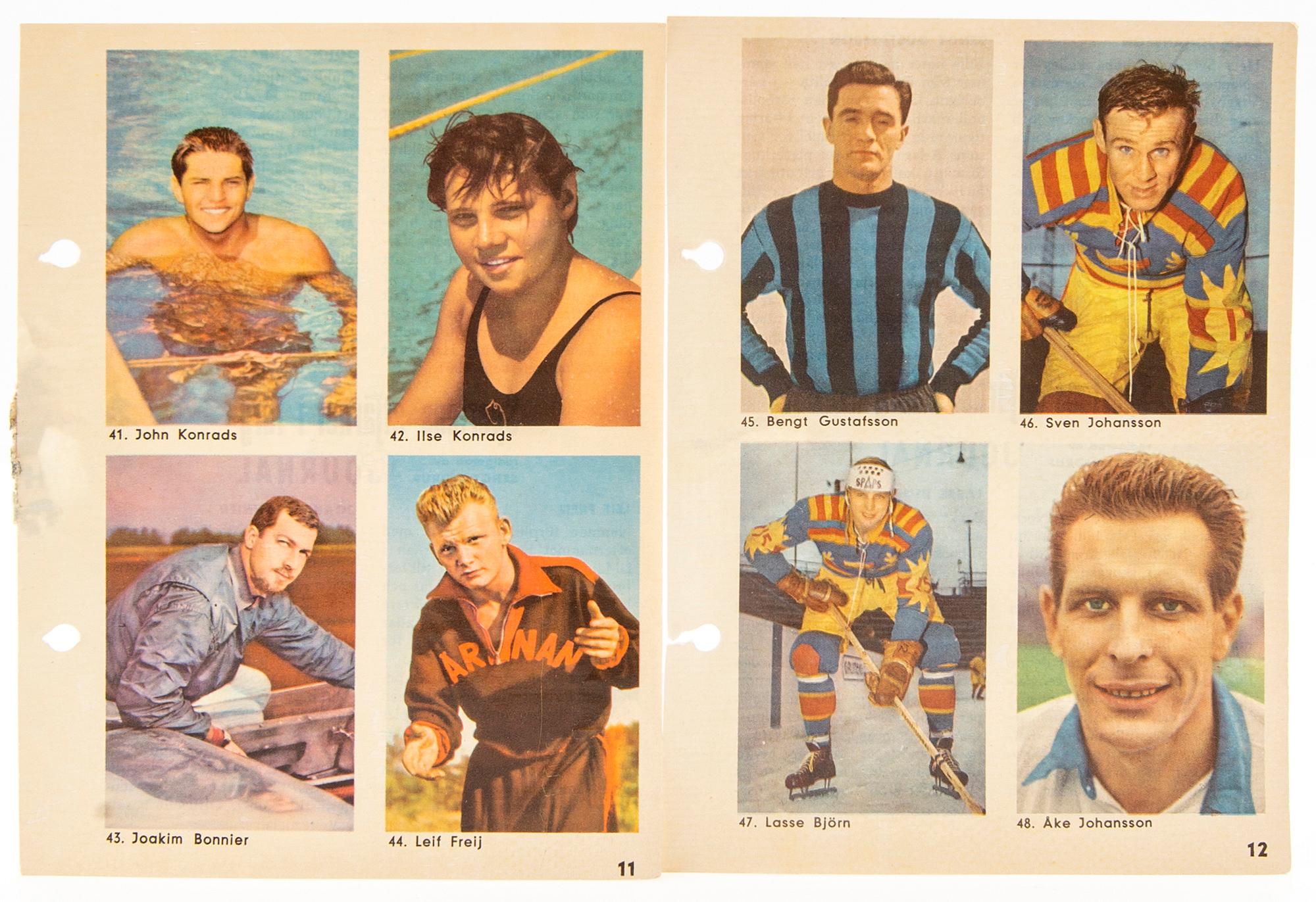 Carte Nils Liedholm 1960 Hemmets Journal #4 - Gradée PSA 9 - POP 1 - Football Suédois
