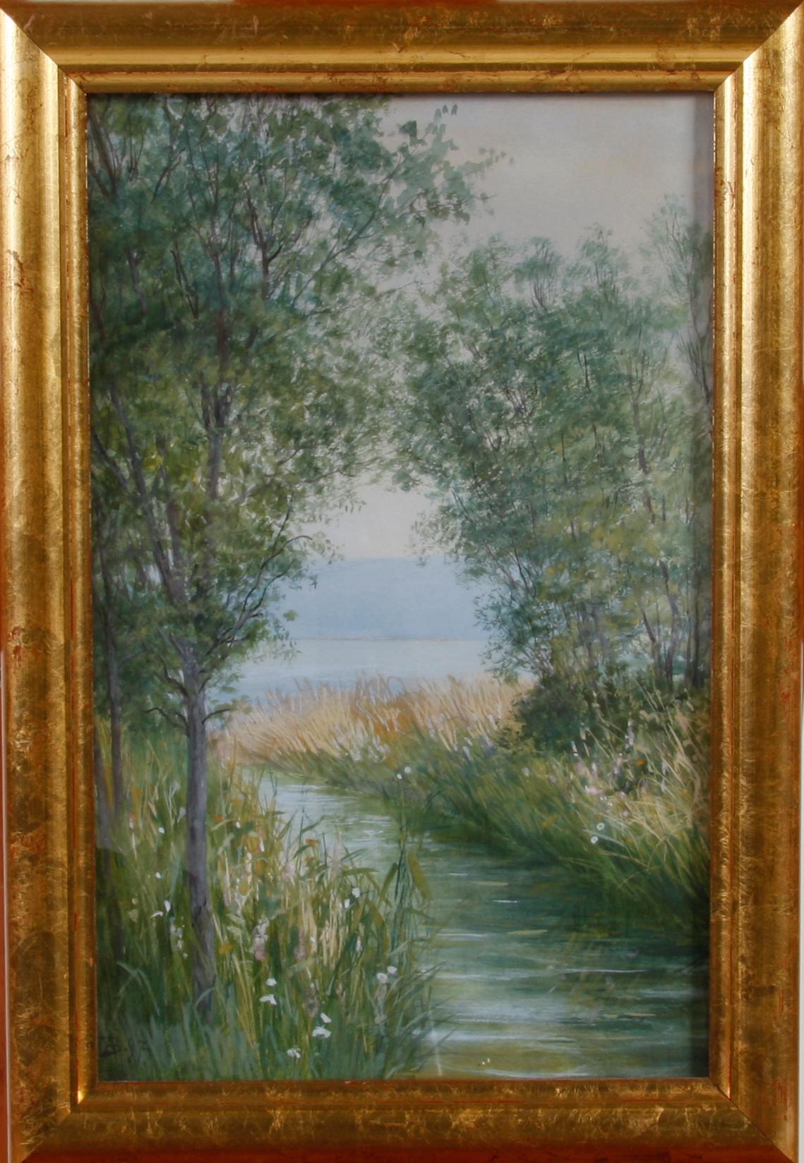 BILLING, ANNA, akvarell. Monogramsignerad och daterad -97.