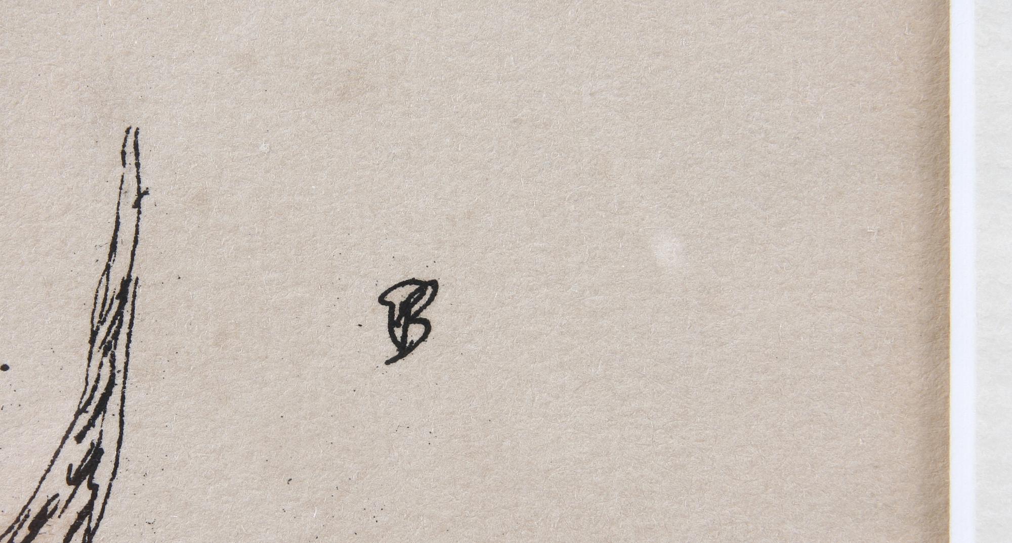 PIERRE BONNARD, originalträsnitt, sign i plåten.