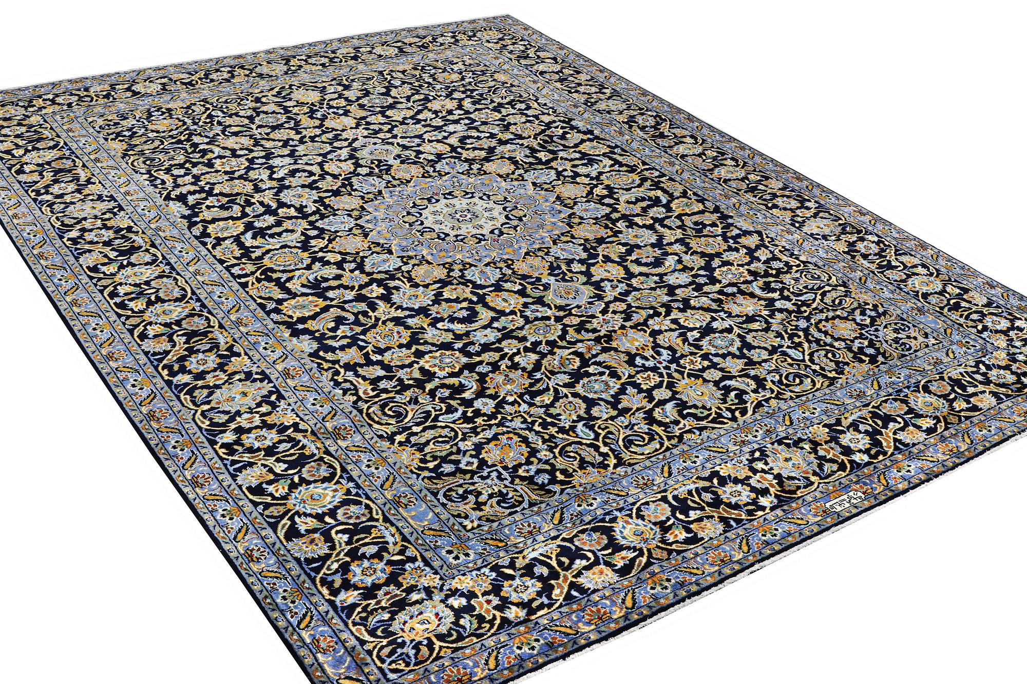 A carpet, Kashan, c. 393 x 297 cm.