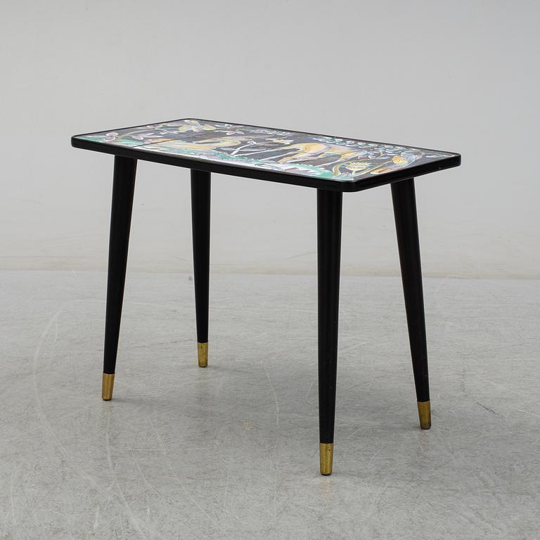 MARIAN ZAWADSKY, a tile table, for Tilgmans, signed and dated 1960.