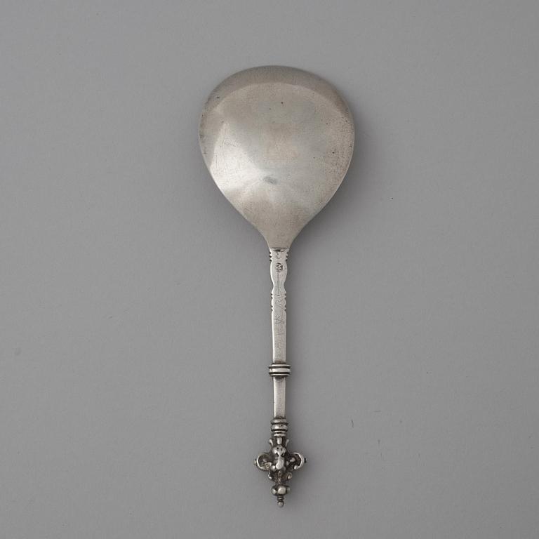 Måns Nilsson Kling, sked, silver, Norrköping (verksam 1649-1670-), barock.