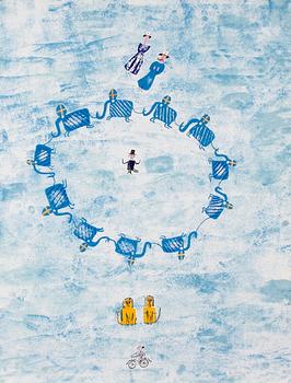 PYK, MADELEINE. Litografier, 2 st, sign. o dat 252/360 samt 253/360.