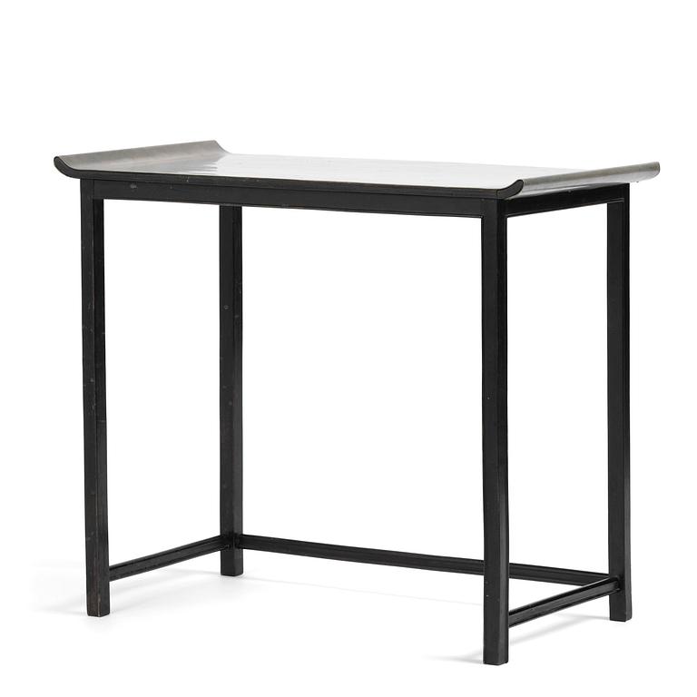 Firma Svenskt Tenn, a pewter top tea table model "A 423", Stockholm, 1930s.