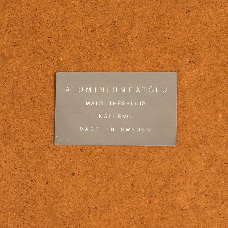 Mats Theselius, armchair "Aluminium Chair", Källemo.
