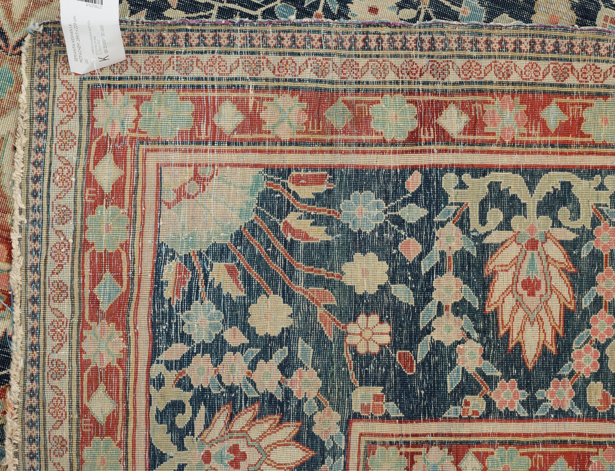 SEMIANTIK KESHAN s.k. Motachem. 289,5 x 229 cm.
