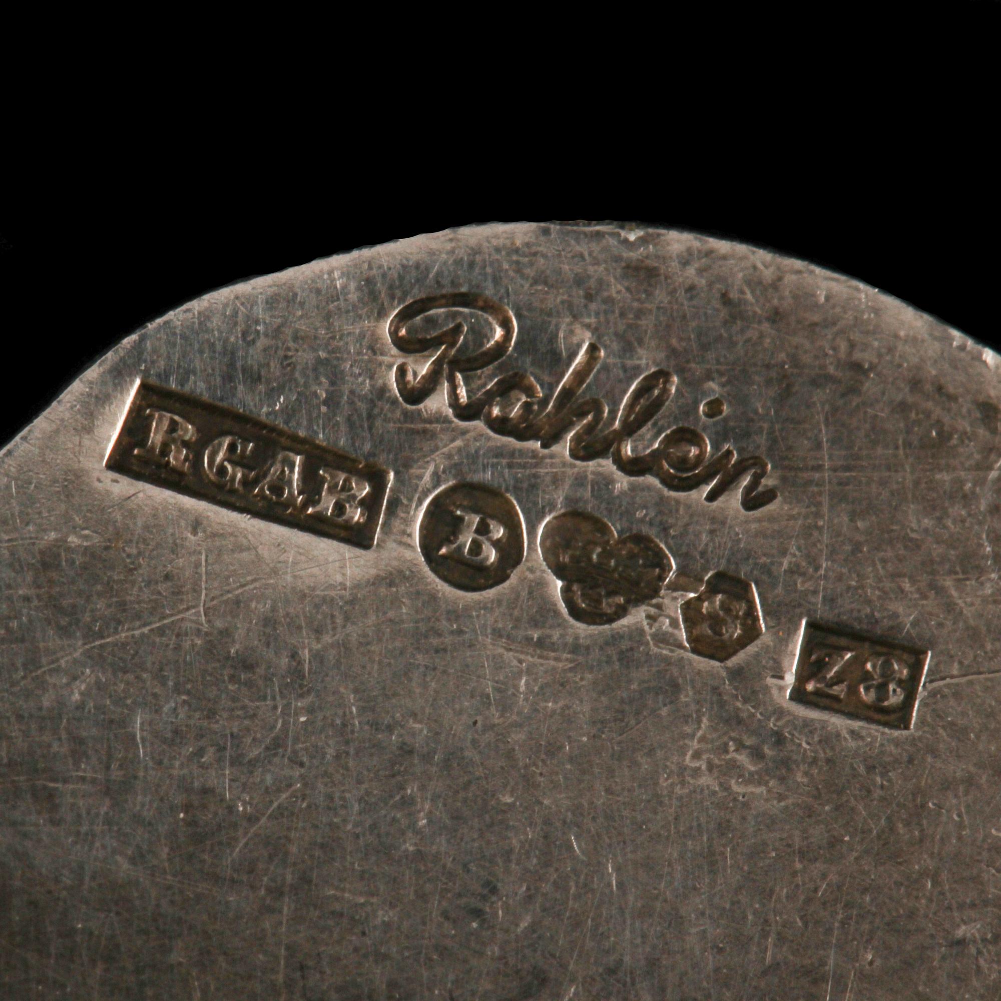 BROSCH, silver, Rahlens, Borås, 1950. Vikt 9 g.