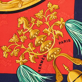 Hermès, scarf, "Plumes et Grelots".
