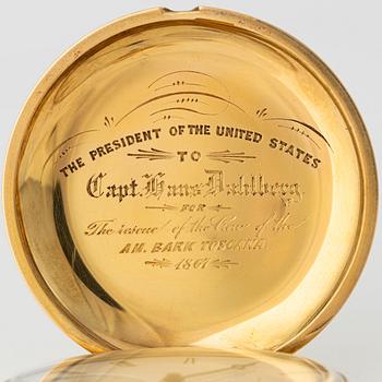 American Waltham Watch Co, "President of the United States To Captain Hans Dahlberg", ca 1867.