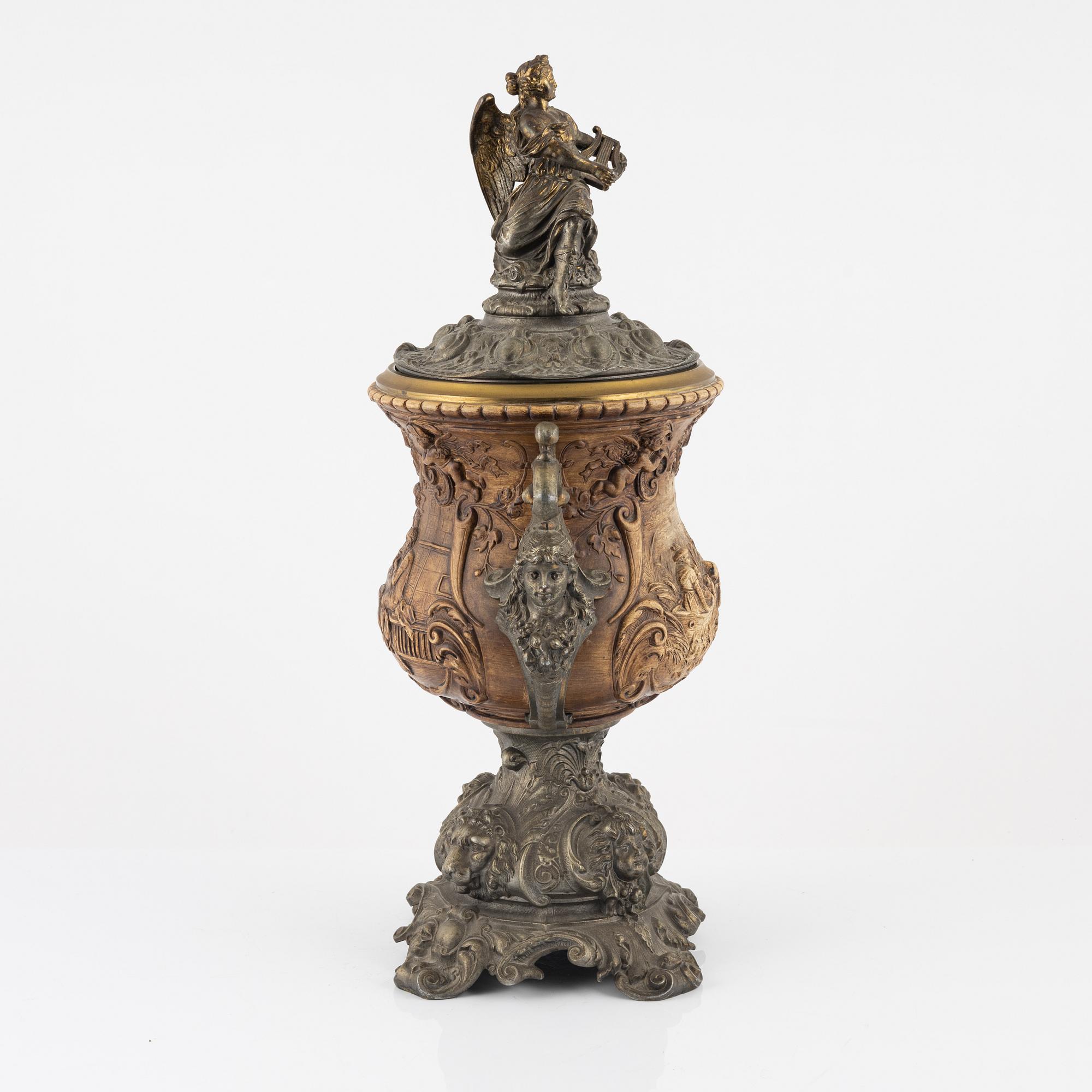 A late 19th century decorative vase.