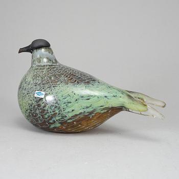 OIVA TOIKKA, lasilinti, Labbe (Kihu), numeroitu 57/3000 signeerattu OivaToikka Nuutajärvi, Notsjö.