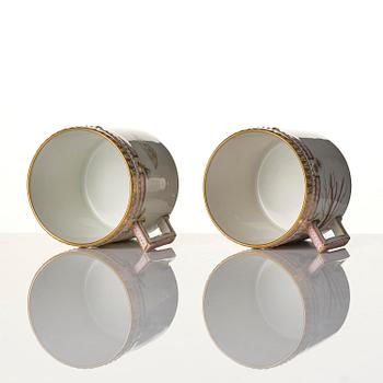 A Royal Copenhagen 'Flora Danica' service for two, Denmark, 20th century. (12 pieces).