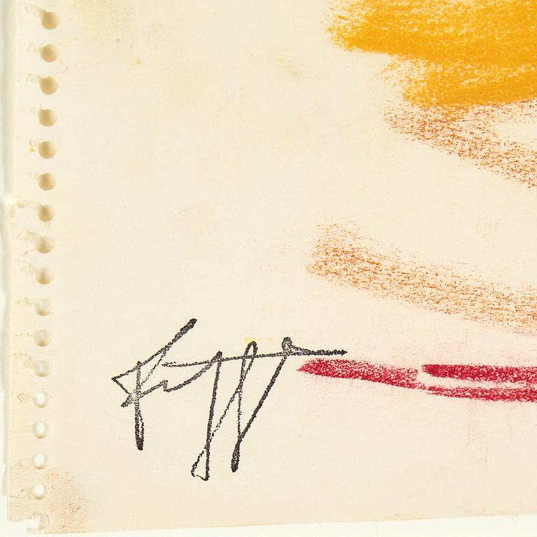 Eddie Figge, mixed media on paper, signed with stamp, executed around 1953.