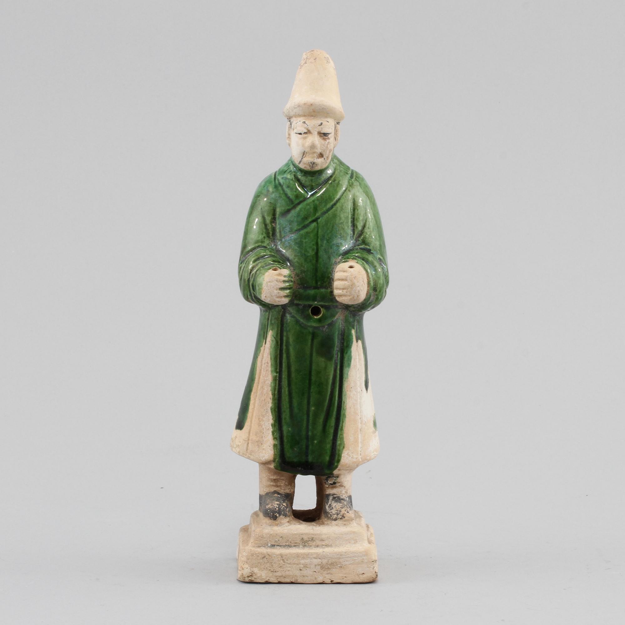 FIGURIN, lergods, troligen Ming dynastin (1368–1644).