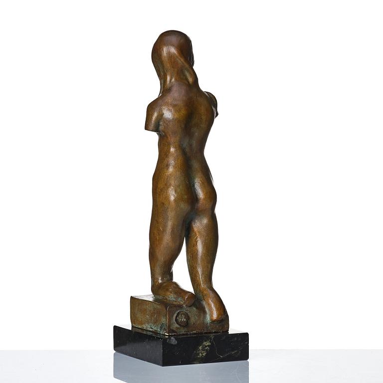 Gunnar Nilsson, sculpture. Signed with monogram. Bronze, height 42.5 cm.