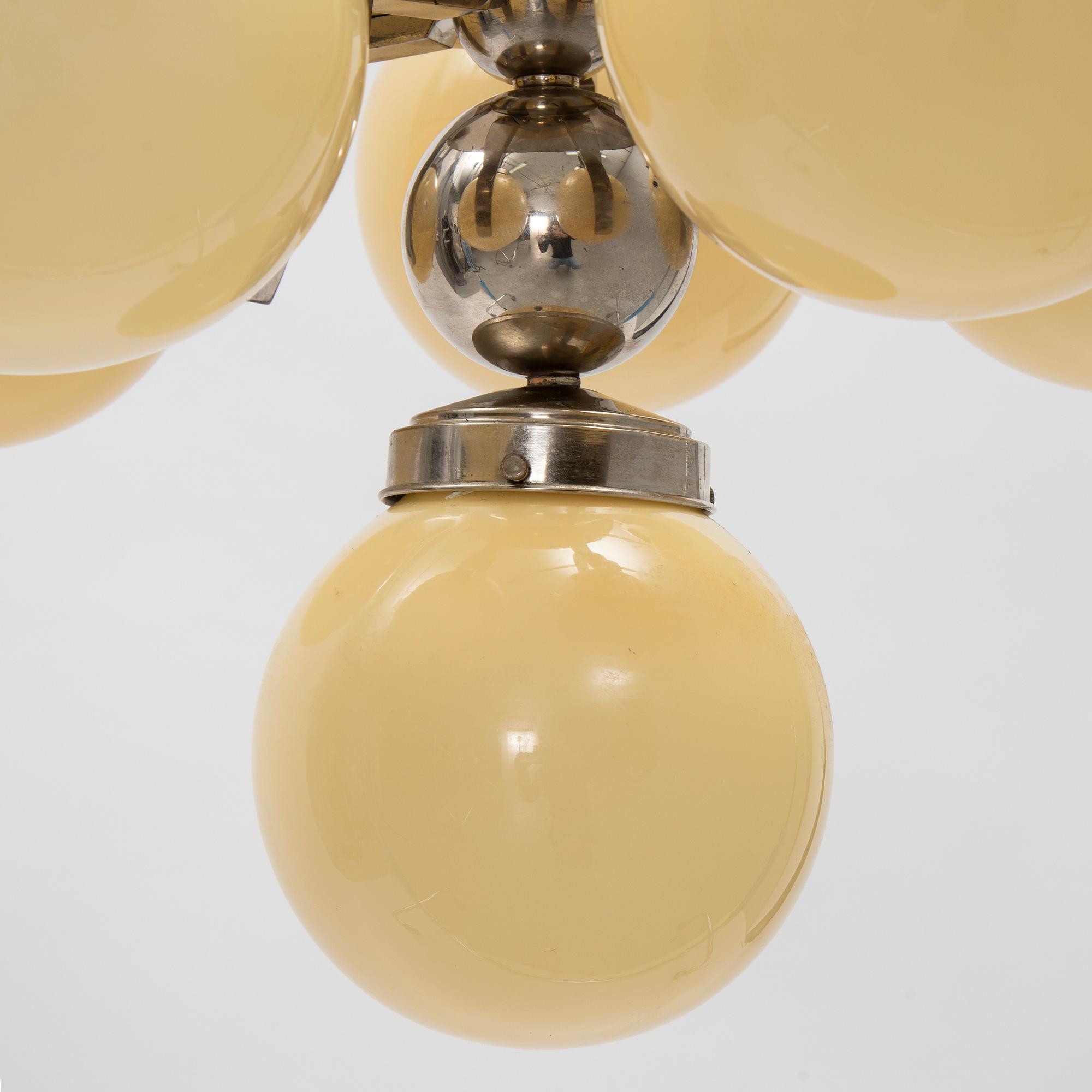 Taklampa, funkis, 1930-tal.