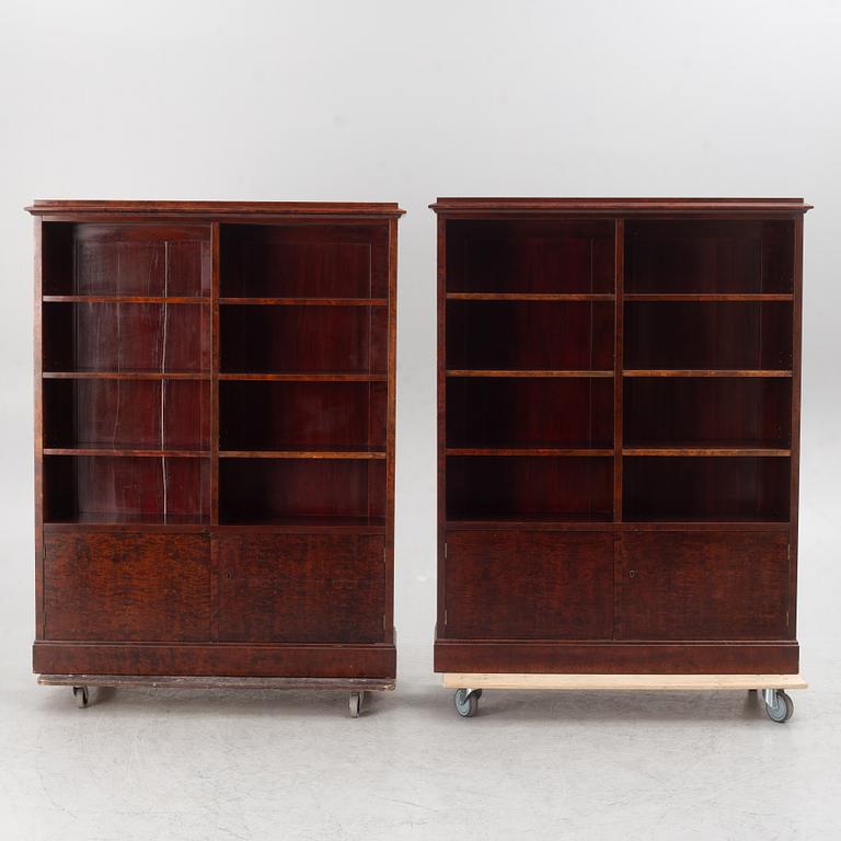 A Pair of Swedish Bookshelves, 1930s.