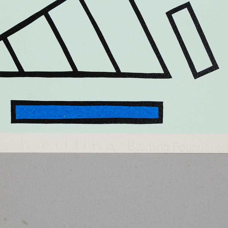 A serigraphy by Olle Baertling, numbered 1/21.