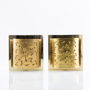 Vägglampor, ett par, modell "6477", Boréns, 1960/1970-tal.