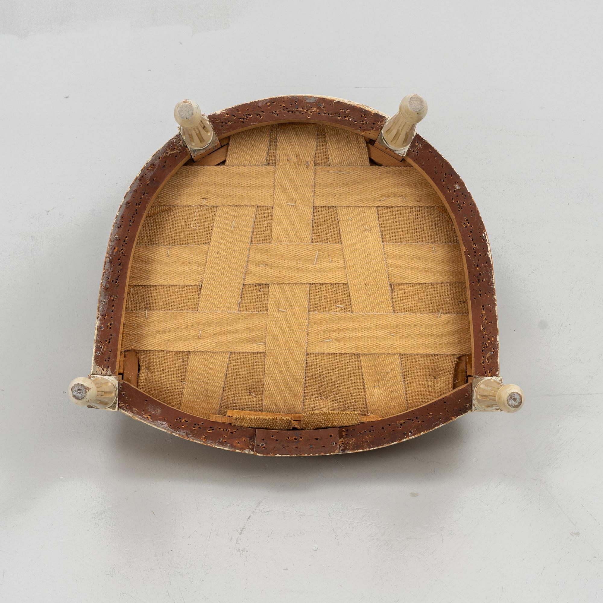 Karmstol, Louis XVI-stil, omkring år 1900.