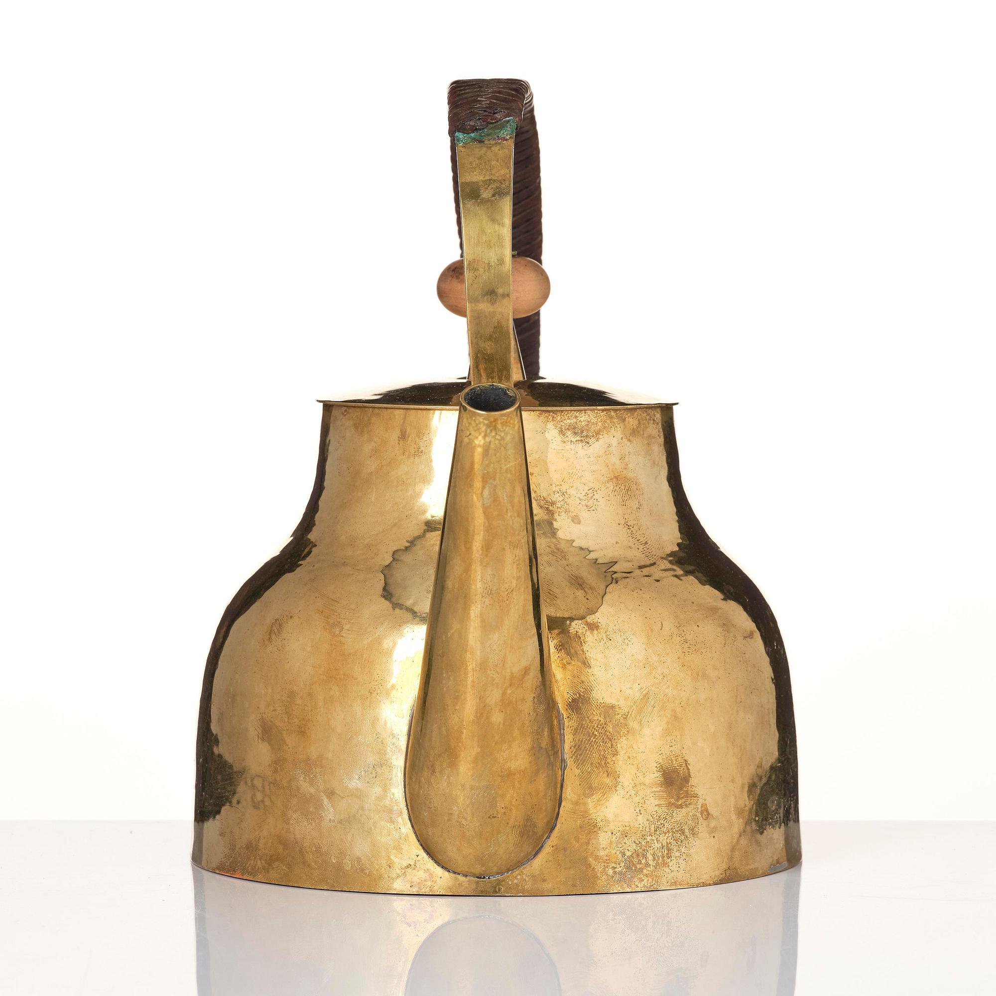 Sigurd Persson, a brass teapot, Sweden 1940s.