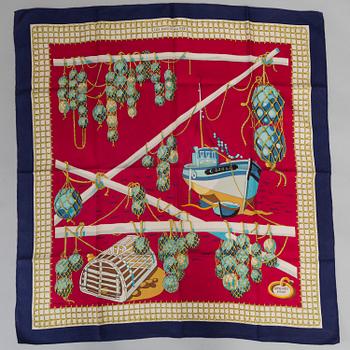 SCARF, Hermès, "Les raisins de la Mer", issued 1967.