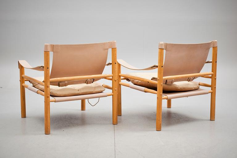 FÅTÖLJER, ett par, "Sirocco", Arne Norell.