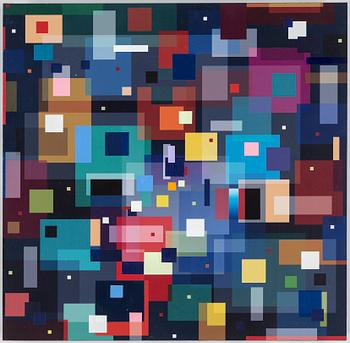 OVE CARLSON, mixed media on board, signed a tergo.