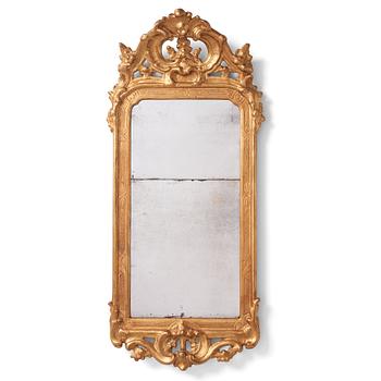 82. A Swedish Rococo 1770s mirror by Johan Åkerblad (master in Stockholm 1758-1799).