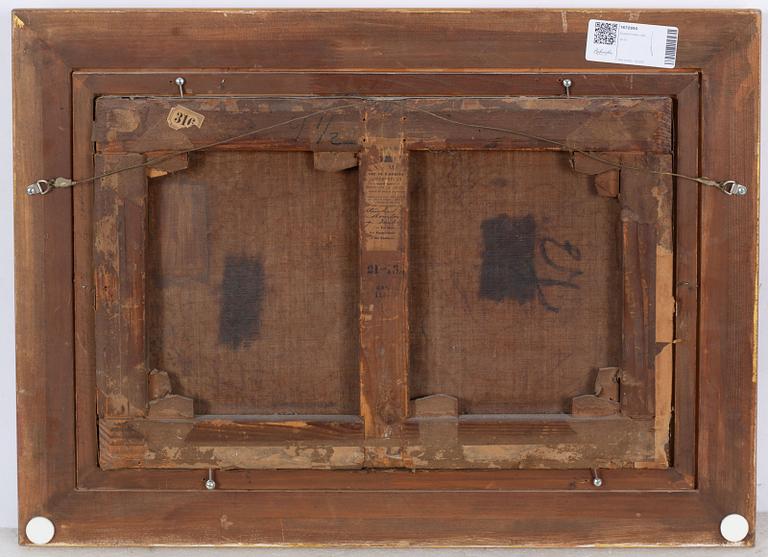 Eugène Isabey, Coastal Scene with Boats.