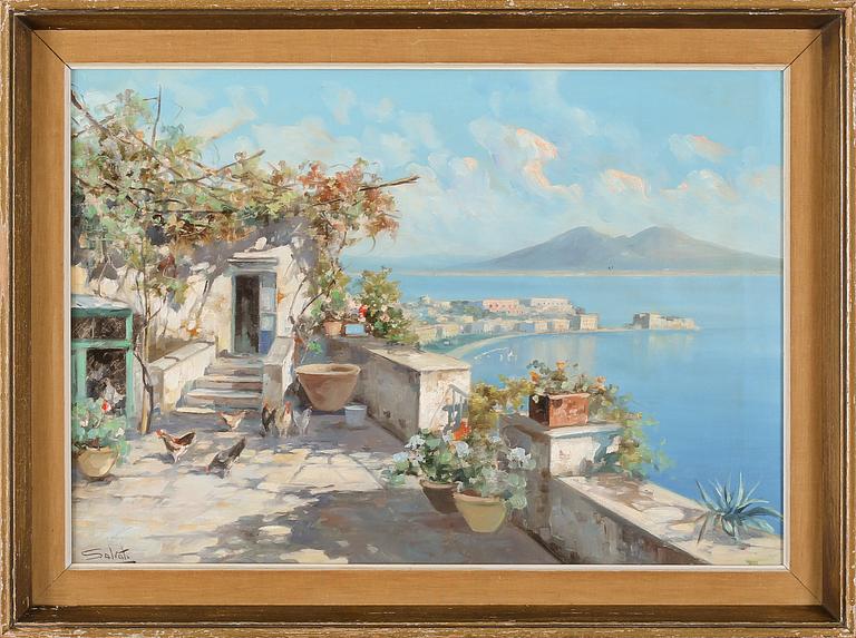 GIUSEPPE SALVATI, olja på duk, signerad.