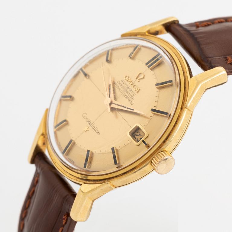 Omega, Constellation, Calendar, "Pie-Pan", armbandsur, 34,5 mm.