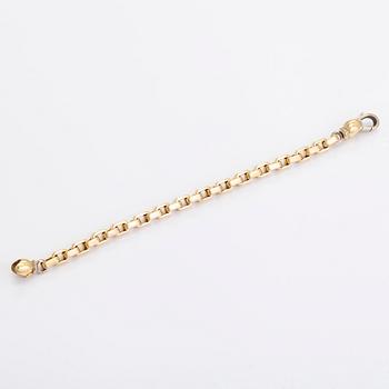 An 18K gold bracelet, Italy. Import marked Torbjörn Tillander, Helsinki.