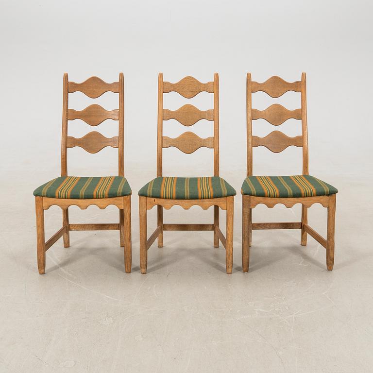 Henning Kjærnulf, chairs, 6 pcs, "Razorblade", Denmark, 1960s.
