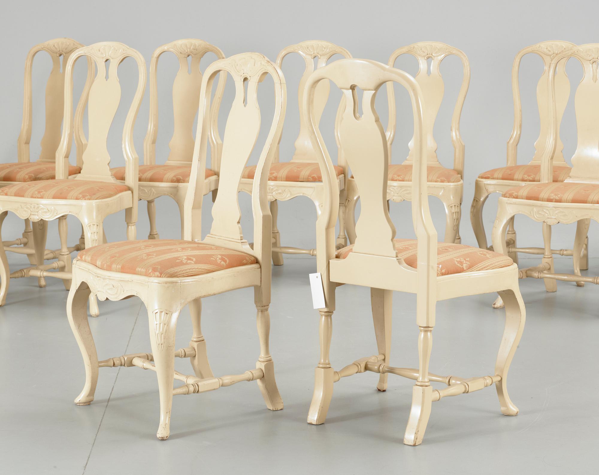 STOLAR, 12 st, rokokostil, 1900-tal.