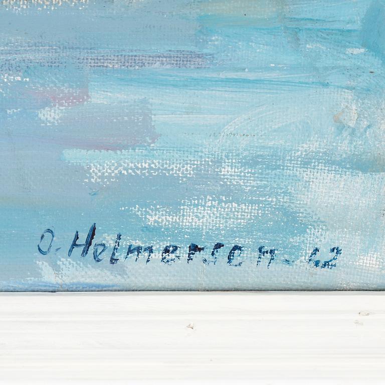 ODD HELMERSEN, oil on canvas, signed and dated -62.