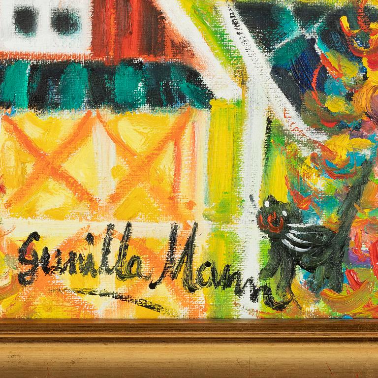 Gunilla Mann, oil on canvas, signed.