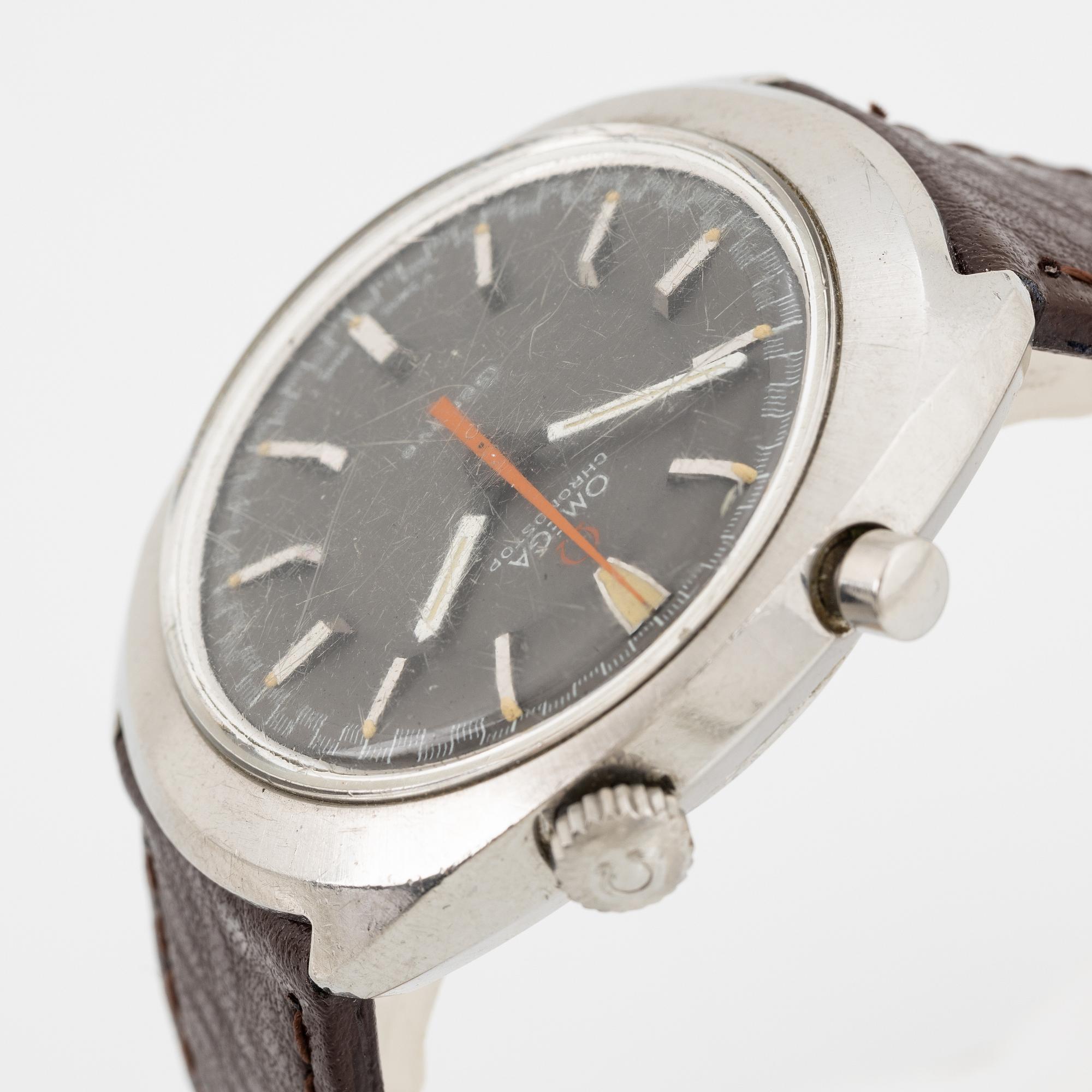 Omega, Chronostop, chronograph, wristwatch, 35 x 39,5 mm.
