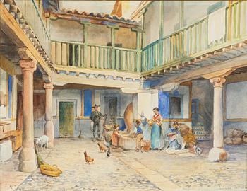 Ellen Jolin, Courtyard, Toledo.