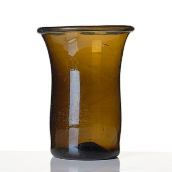 A Swedish green glass vase, 18th / early 19th century.
