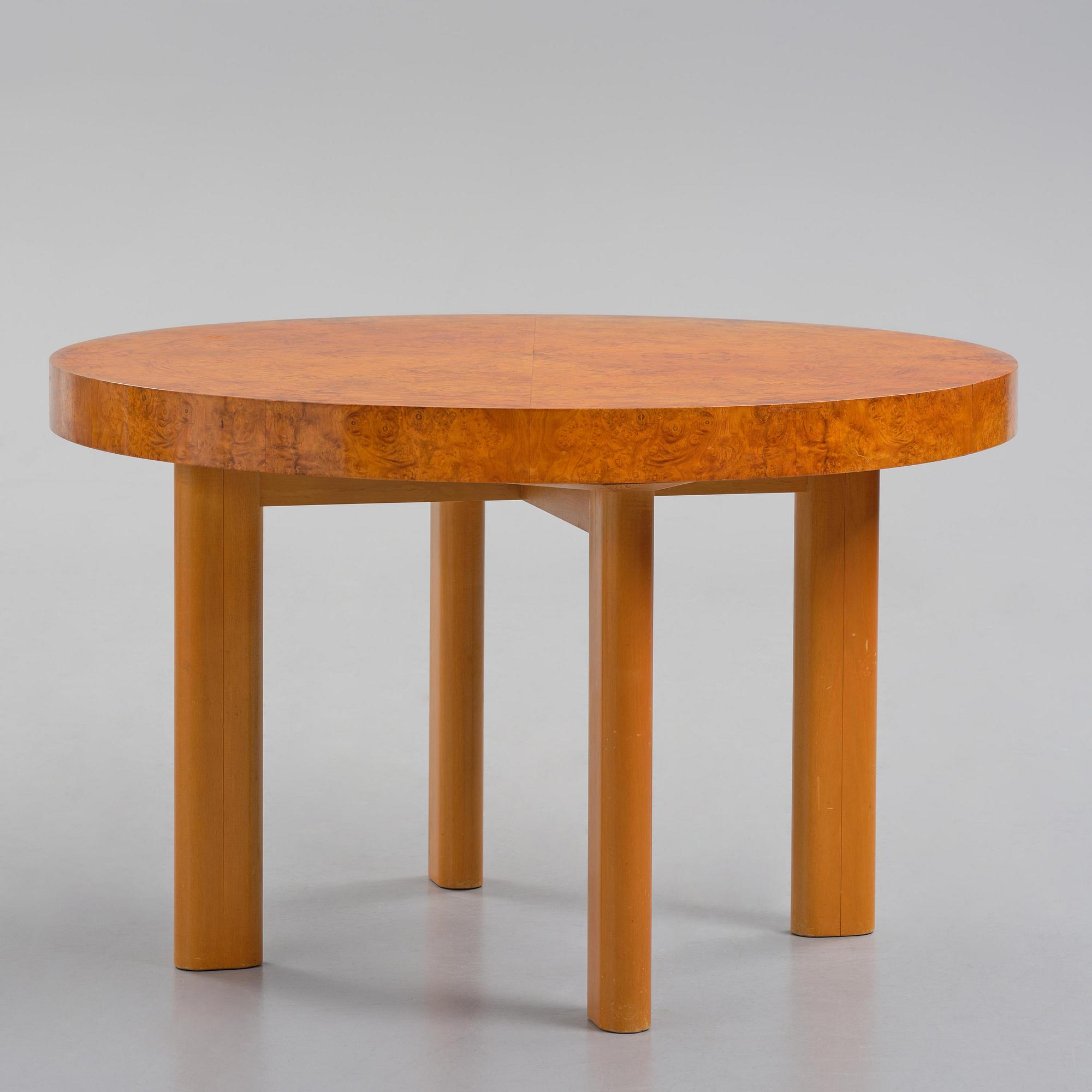 Axel Einar Hjorth, a five-piece "Birka" dining suite, Nordiska Kompaniet, Sweden, 1930s.
