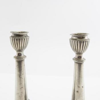 Ljusstakar, ett par, Sven Berglund, Malmö, 1856.