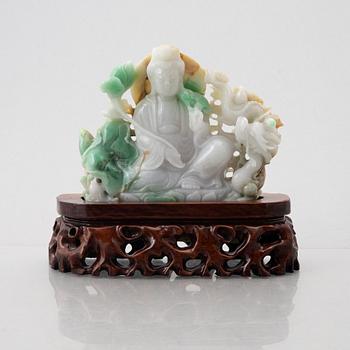 A Chinese stone figure of a Guanyin, later part of the 20th century.