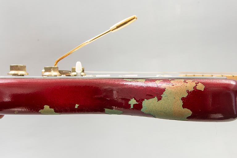 A 1980-81 Fender Stratocaster "Strat" electric guitar.