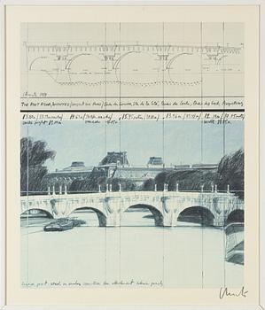 Christo & Jeanne-Claude, "Christo 1984 The Pont Neuf, Wrapped (Project for Paris)".