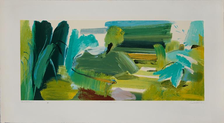 IVON HITCHENS, grafiskt blad, signerat och numrerat 86/100.