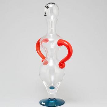 KJELL ENGMAN, a glass caraffe, for Kosta Boda.