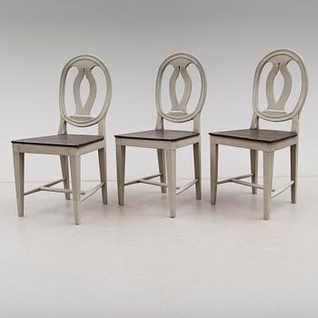 STOLAR, 3 st, gustavianska, 1700-talets slut.